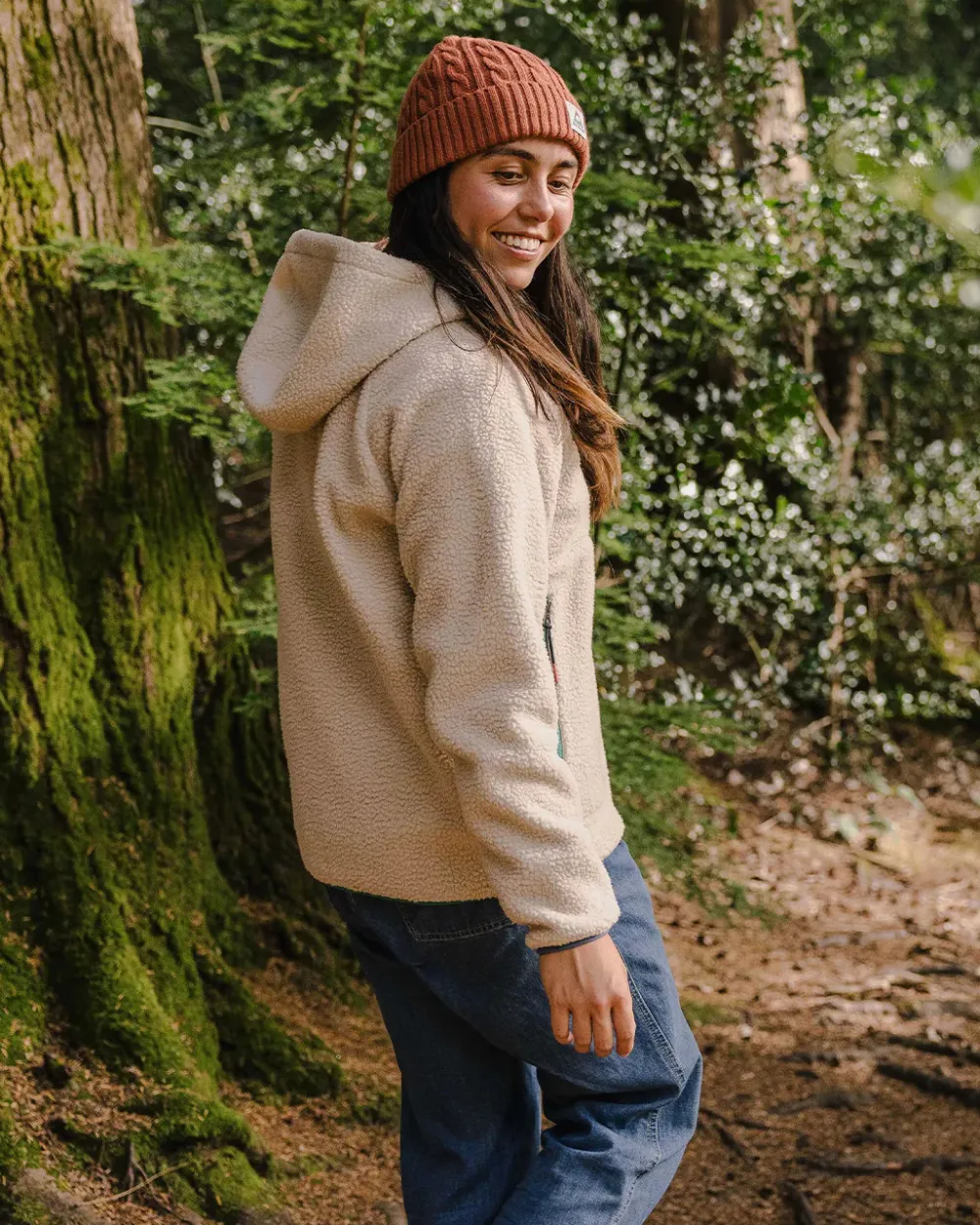 Passenger Fleece|Fleece>Maine 2.0 1/2 Zip Recycled Sherpa Fleece Oatmeal