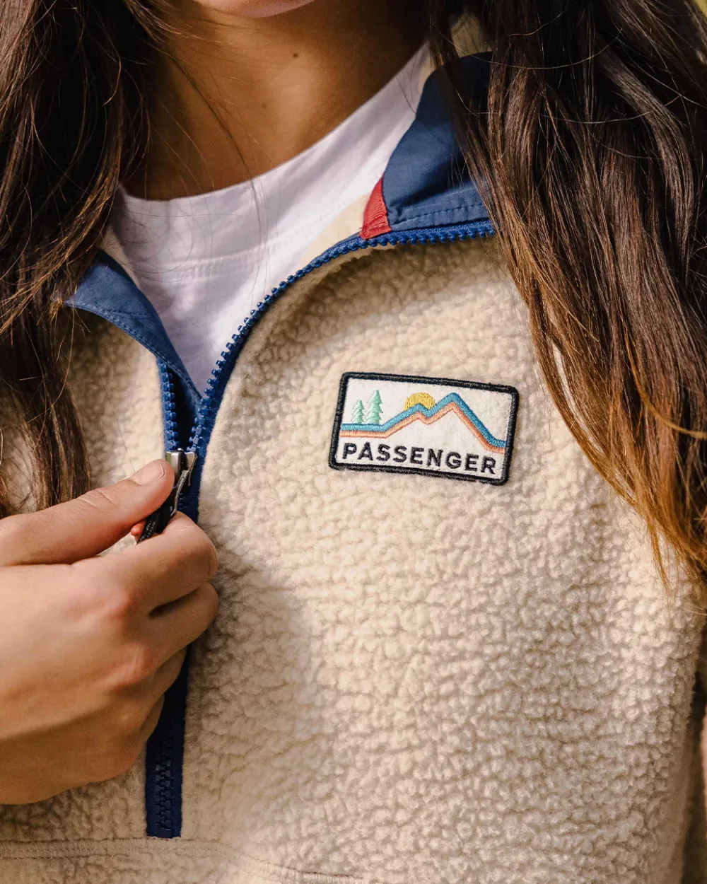 Passenger Fleece|Fleece>Maine 2.0 1/2 Zip Recycled Sherpa Fleece Oatmeal