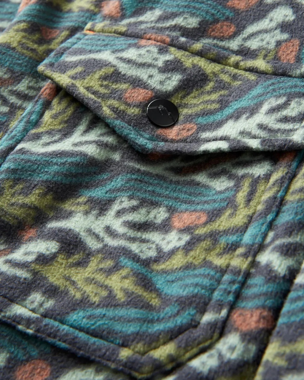 Floris van Bommel Fleece|Fleece>Maple Recycled Polar Fleece Shirt Ocean Current Black