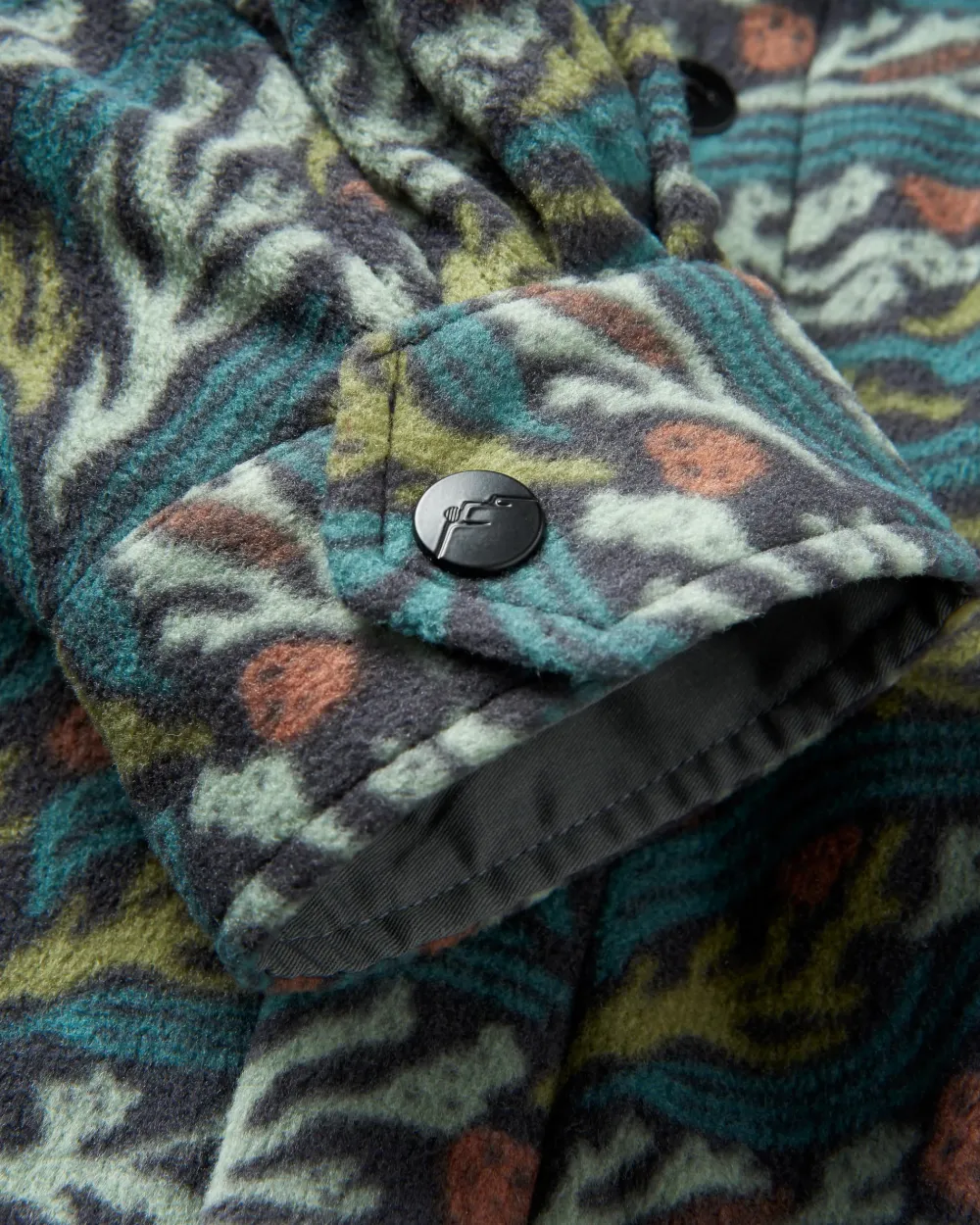 Floris van Bommel Fleece|Fleece>Maple Recycled Polar Fleece Shirt Ocean Current Black