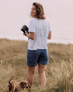 Passenger Tops & T-Shirts|Women's Outlet>Mindful Recycled Cotton T-Shirt Pale Blue