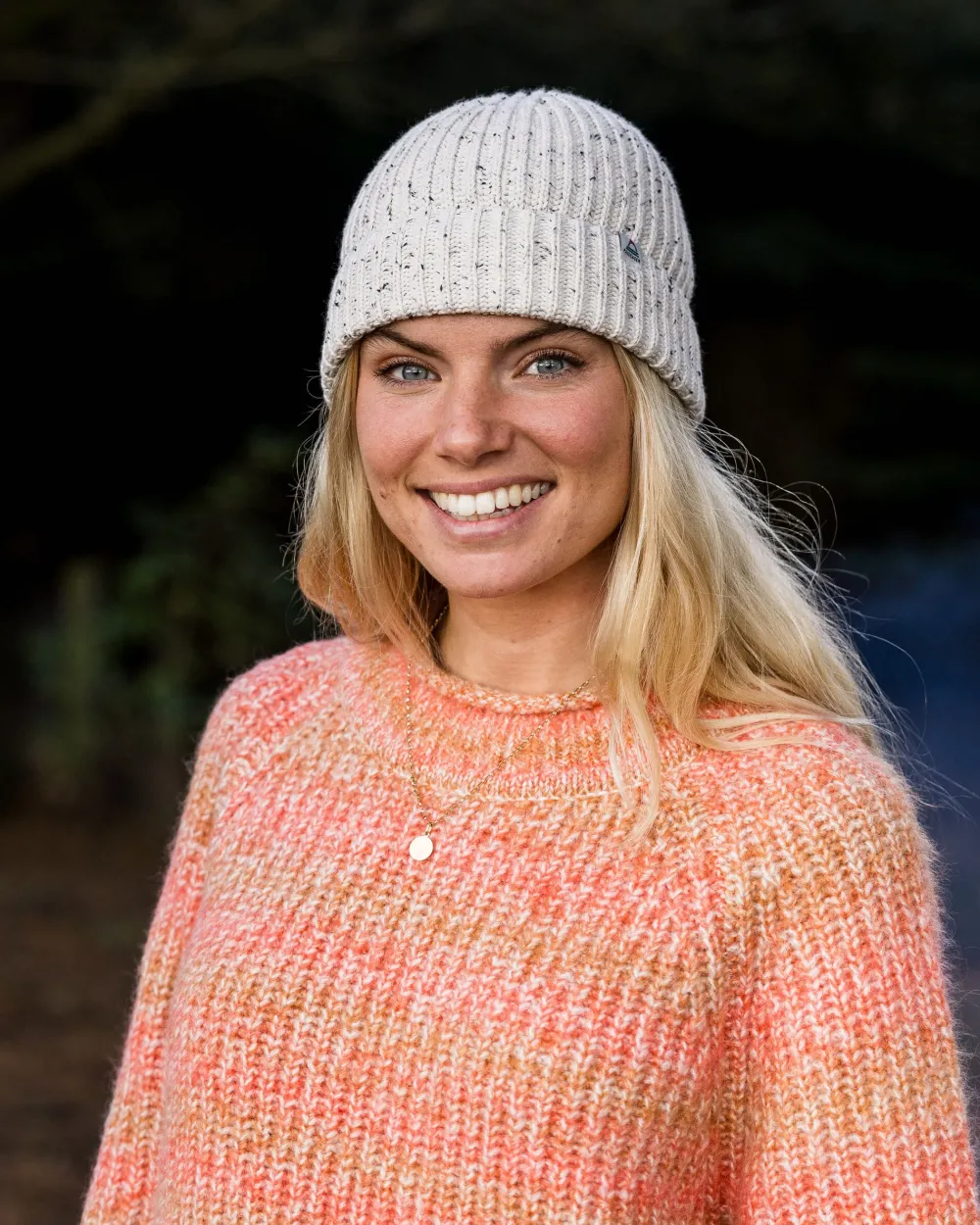 Passenger Knitwear|Women's Outlet>Mountainside Mock Neck Recycled Knitted Jumper Apricot