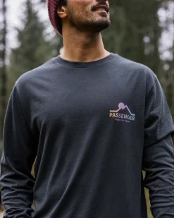 Passenger T-Shirts & Tank Tops|Men's Outlet>MTR Recycled Cotton LS T-Shirt Black