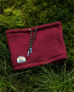 Passenger Accessories|Neckwear & Snoods>Mulled Recycled Sherpa Fleece Snood Wine