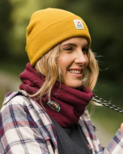 Passenger Accessories|Neckwear & Snoods>Mulled Recycled Sherpa Fleece Snood Wine