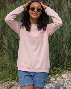 Passenger Hoodies & Sweatshirts|Women's Outlet>Mystic Recycled Cotton Sweatshirt Peach Whip