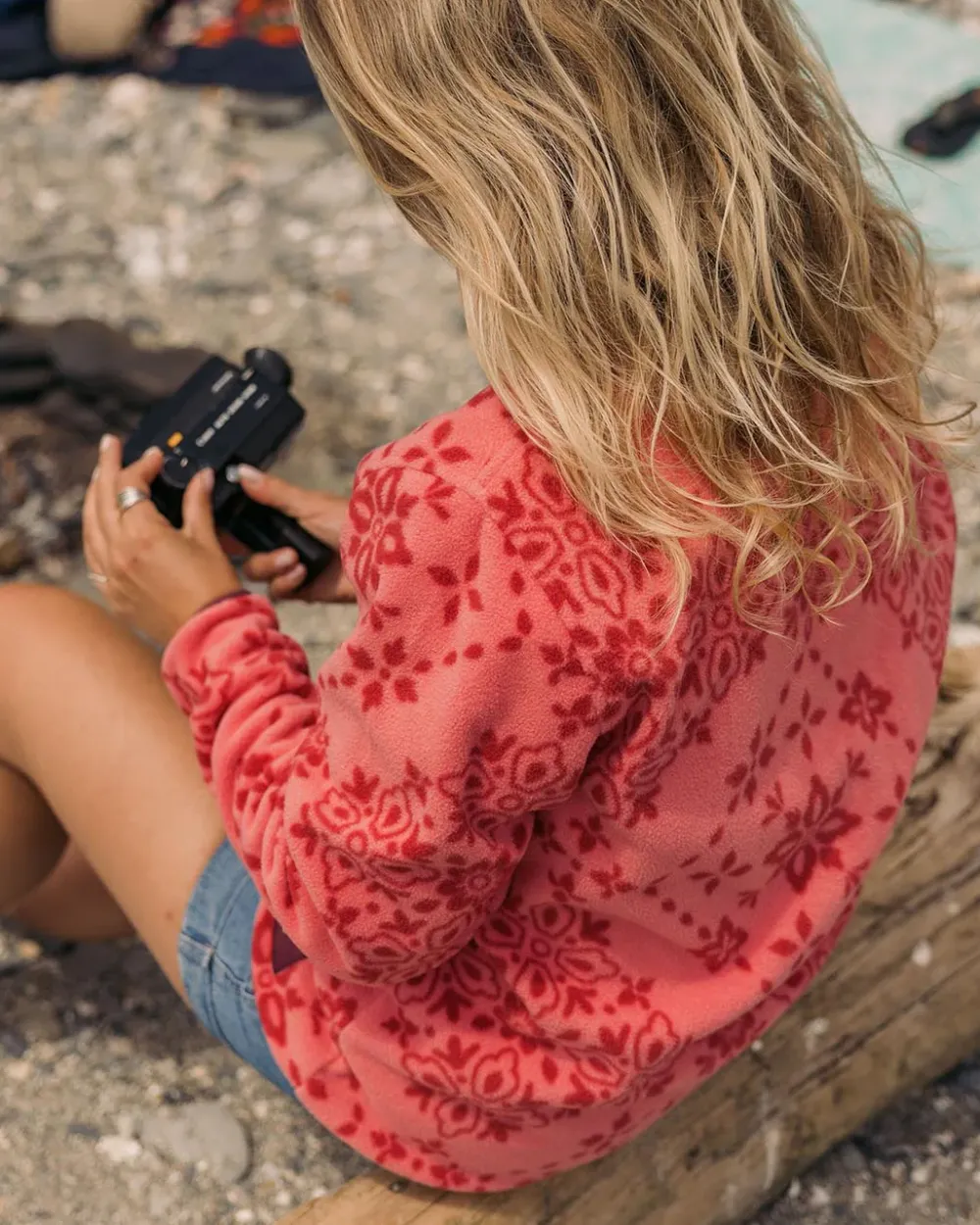 Passenger Fleece|Fleece>Navegado Recycled Polar Fleece Large Tile Rose