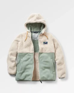 Passenger Fleece|Fleece>Nestling Recycled Sherpa Hooded Fleece Vintage White