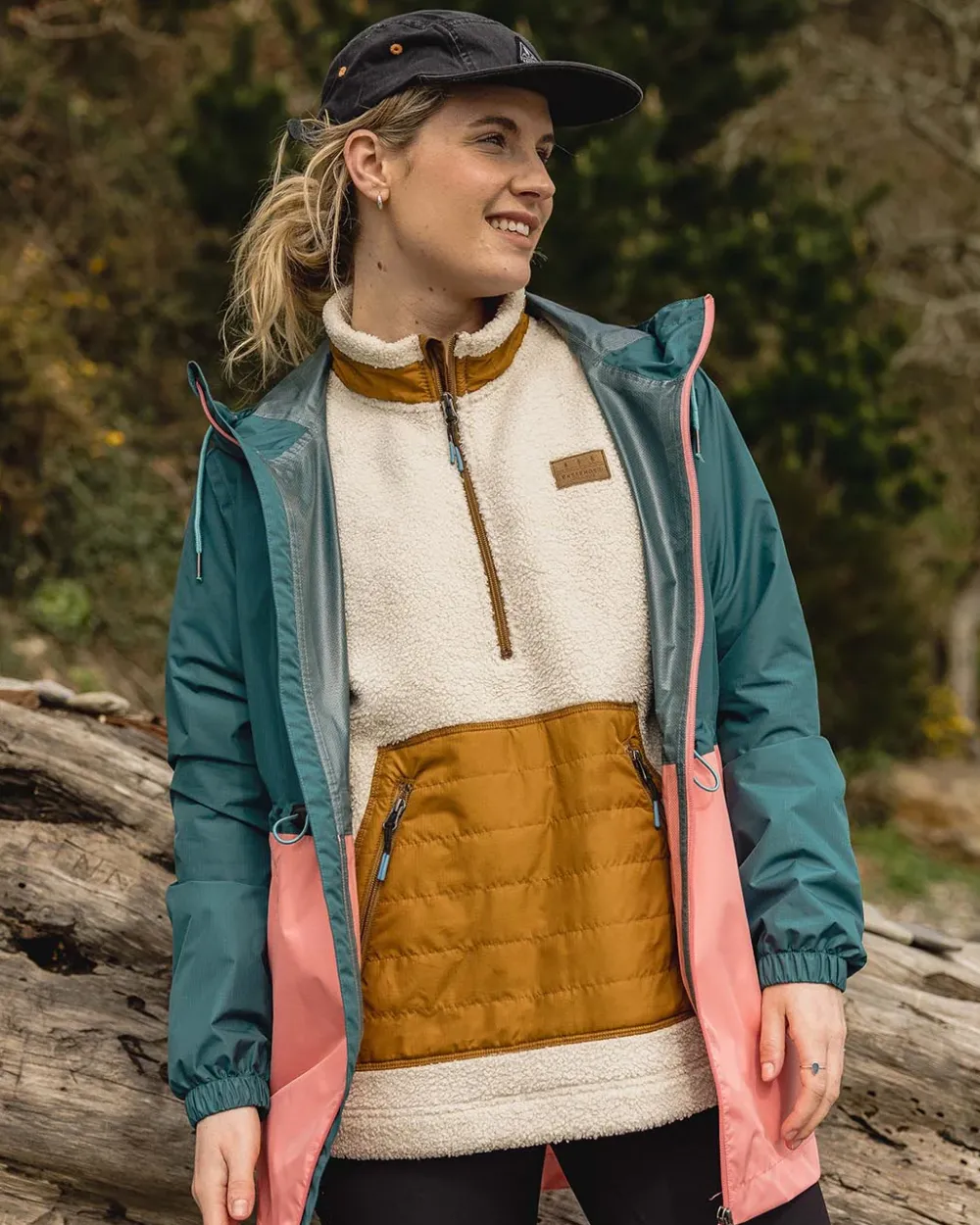 Passenger Water Resistant|Shell>Nimbin Recycled Full Zip Water Resistant Jacket Mediterranean