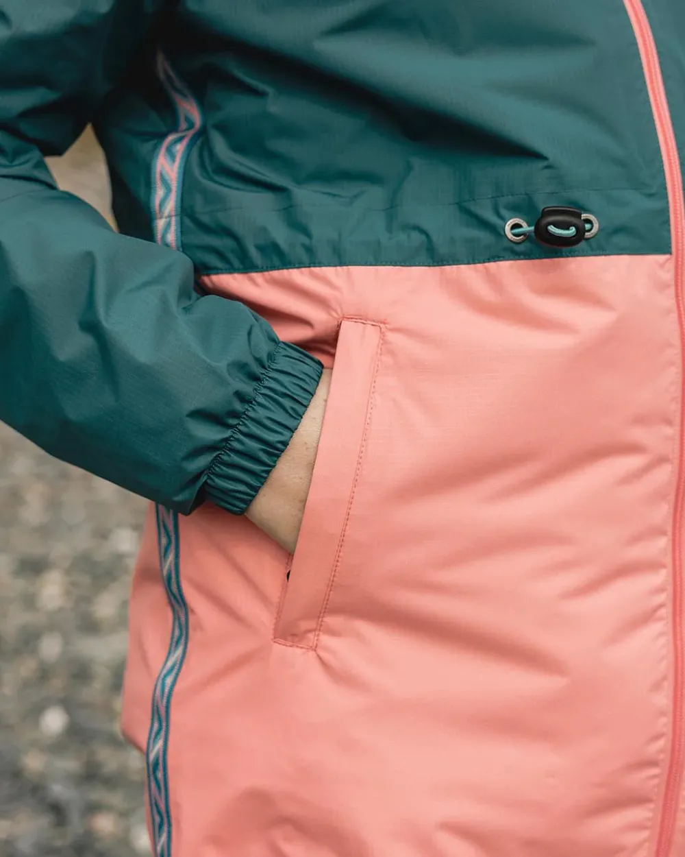 Passenger Water Resistant|Shell>Nimbin Recycled Full Zip Water Resistant Jacket Mediterranean