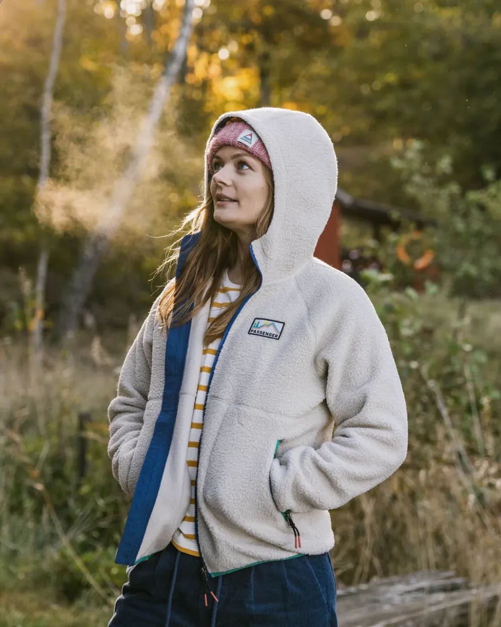 Passenger Fleece|Fleece>North Coast 2.0 Full Zip Recycled Sherpa Fleece Oatmeal