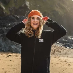 Passenger Fleece|Fleece>North Coast Full Zip Recycled Sherpa Fleece Black