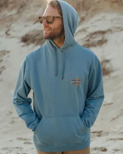 Passenger Hoodies & Sweatshirts|Best Sellers>Oar Recycled Cotton Hoodie Provincial Blue