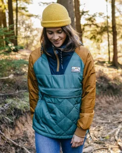 Passenger Water Resistant|Insulated>Ocean Recycled Insulated 1/2 Zip Jacket Deep Ocean