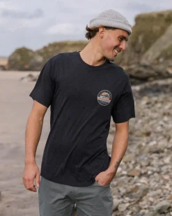 Passenger T-Shirts & Tank Tops|Men's Outlet>Odyssey Organic Cotton T-Shirt Ebony Marl