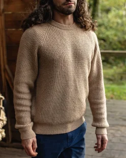 Passenger Knitwear>Offshore Recycled Knitted Jumper Sand