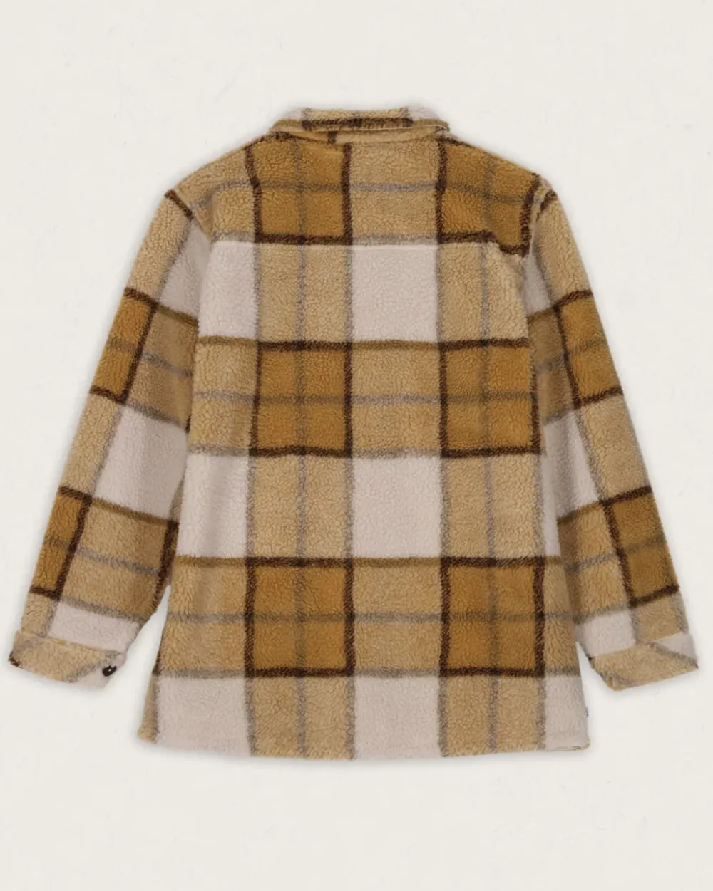 Passenger Shirts|Fleece>Olympus Yarn Dye Recycled Sherpa Fleece Shirt Honey Check