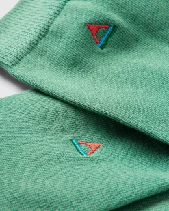 Passenger Socks|Socks>Organic Crew Socks Deep Sea