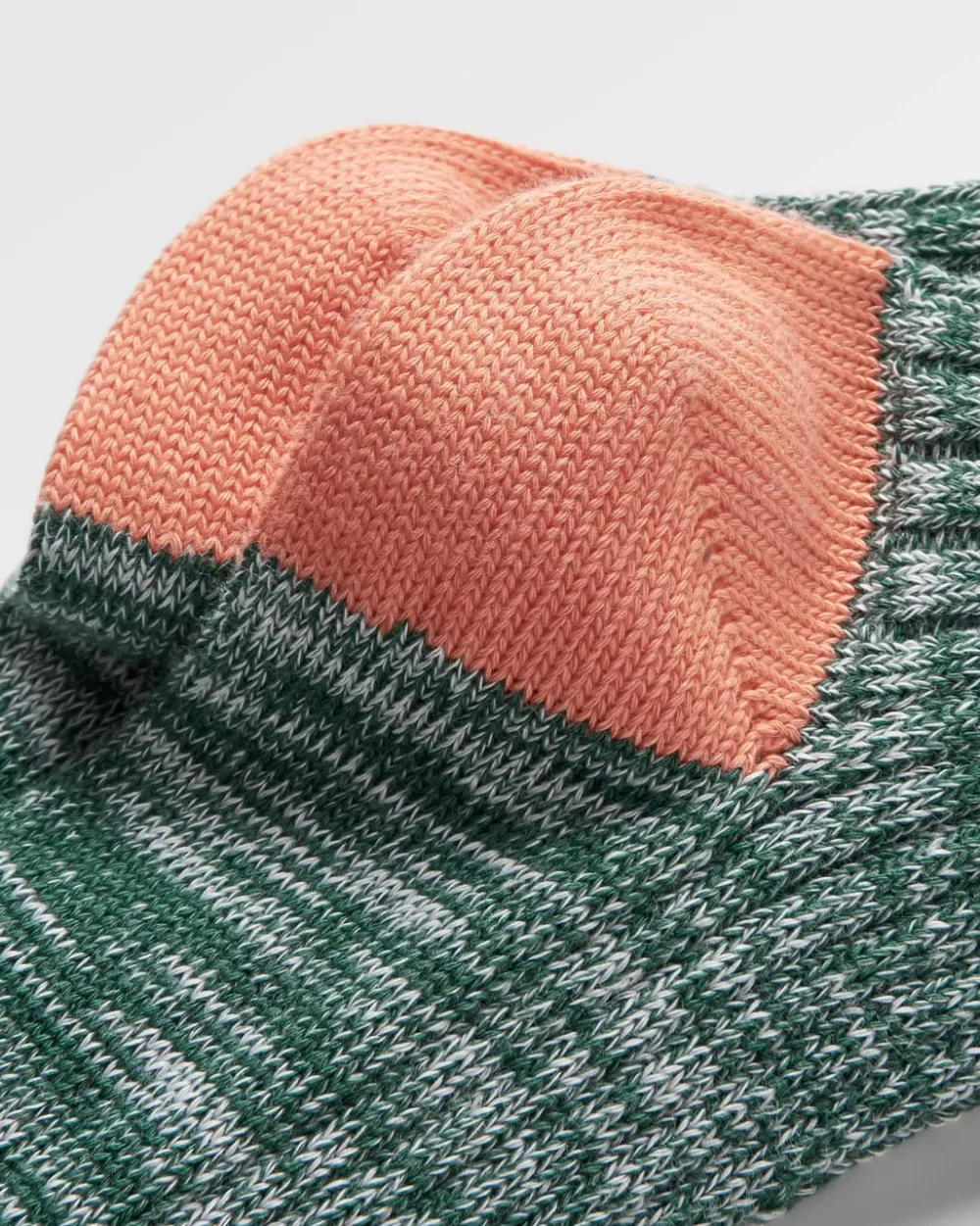 Passenger Socks|Socks>Organic Mid-weight Rib Socks Deep Ocean