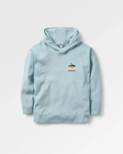Passenger Hoodies & Sweatshirts>Outlook Recycled Cotton Hoodie Blue Fog