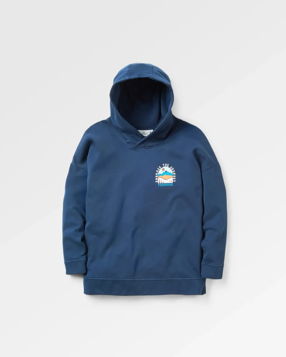 Passenger Hoodies & Sweatshirts>Outlook Recycled Cotton Hoodie Rich Navy