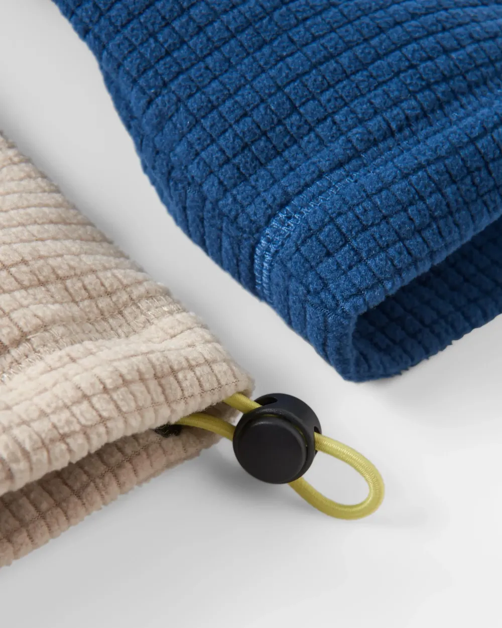 Floris van Bommel Fleece|Fleece>Overlook Recycled Grid Polar Fleece Dark Denim/Pebble Grey