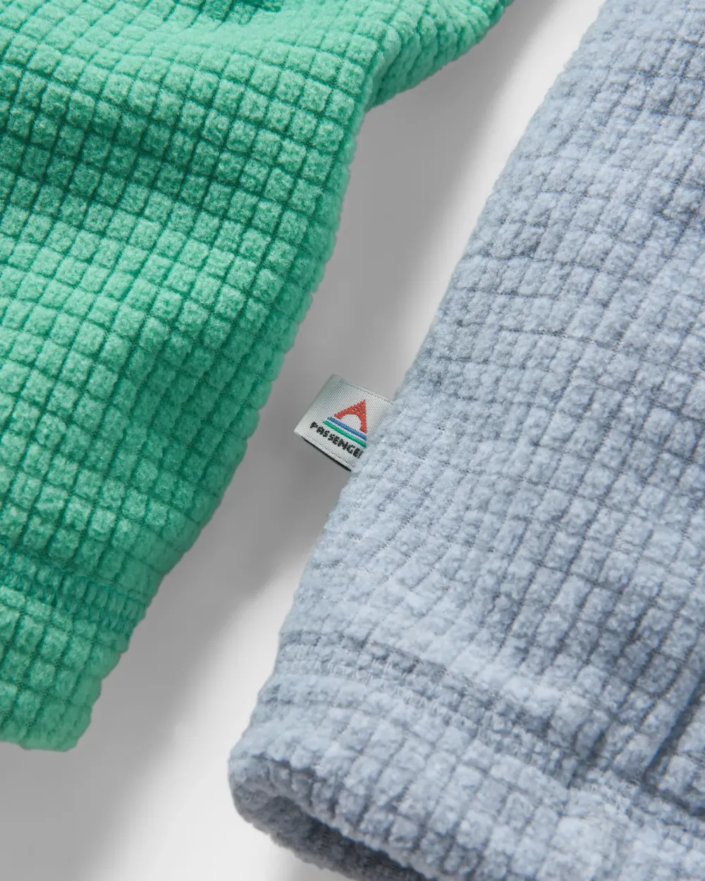 Floris van Bommel Fleece|Fleece>Overlook Recycled Grid Polar Fleece Green Spruce/Grey Marl