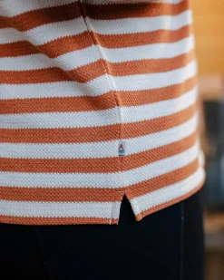 Passenger Tops & T-Shirts|Winter Road Trip Essentials>Panorama Striped LS T-Shirt Glazed Ginger