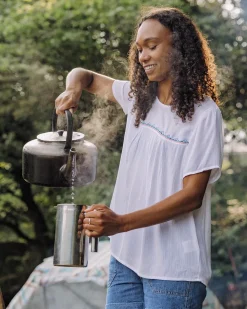 Passenger Tops & T-Shirts|Women's Outlet>Petal Top White