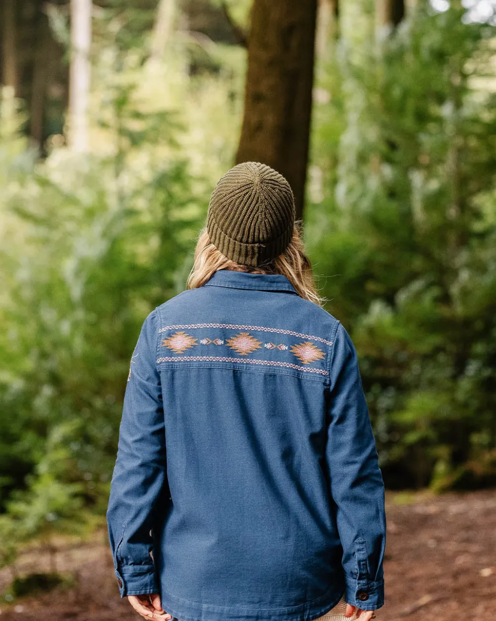 Passenger Women's Outlet|Women's>Pine Organic Cotton Jacket Dark Denim
