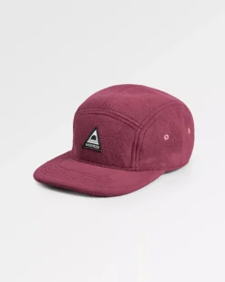 Floris van Bommel Caps & Hats|Caps & Hats>Pine Recycled Polar Fleece Cap Wine