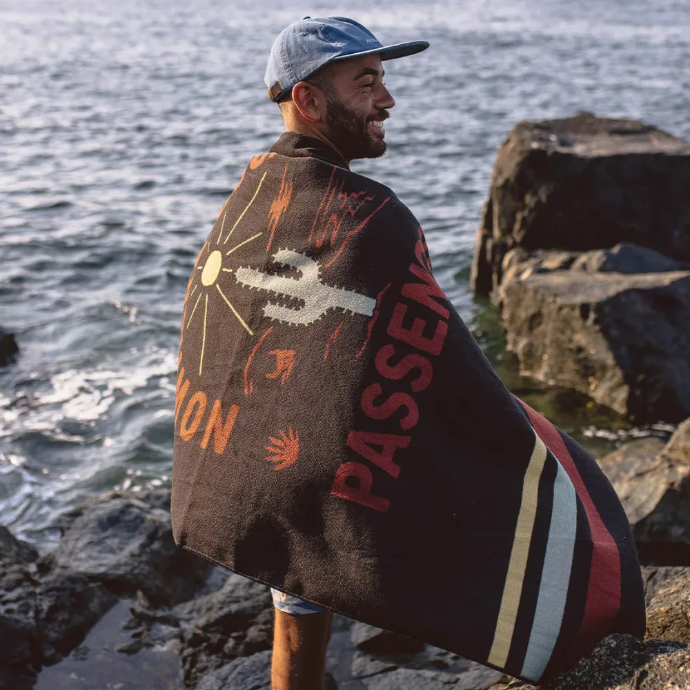 Floris van Bommel Towels>Portland Beach Recycled Towel Faded Black