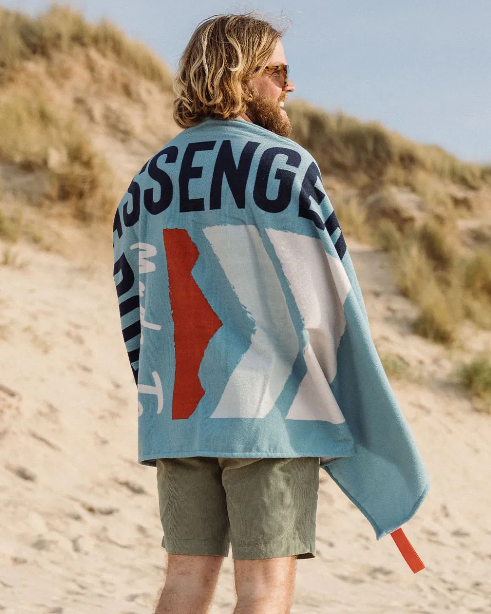 Passenger Accessories|Changing Robes & Ponchos>Portland Beach Recycled Towel Provincial Blue