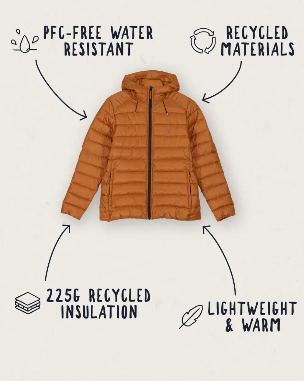 Passenger Insulated|Women's Outlet>Pow Recycled Insulated Jacket Glazed Ginger