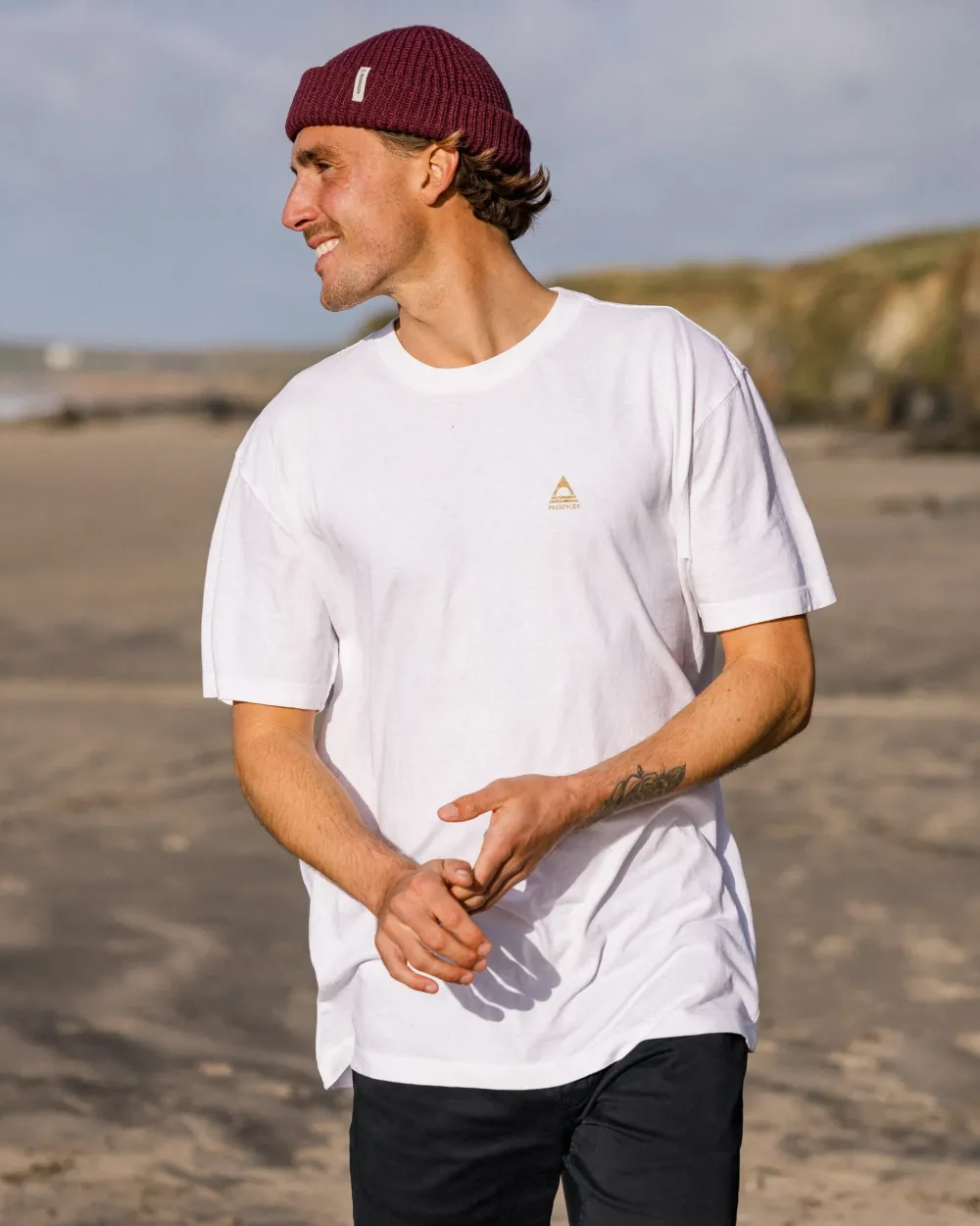 Passenger T-Shirts & Tank Tops|Men's Outlet>Purpose Recycled Relaxed Fit T-Shirt White