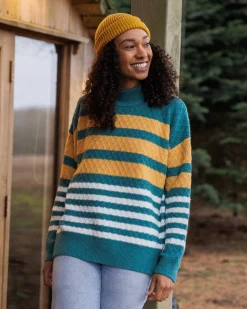 Passenger Knitwear|Women's Outlet>Ramble Recycled Knitted Jumper Mediterranean