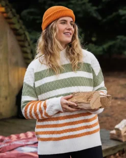 Passenger Knitwear|Women's Outlet>Ramble Recycled Knitted Jumper Off White