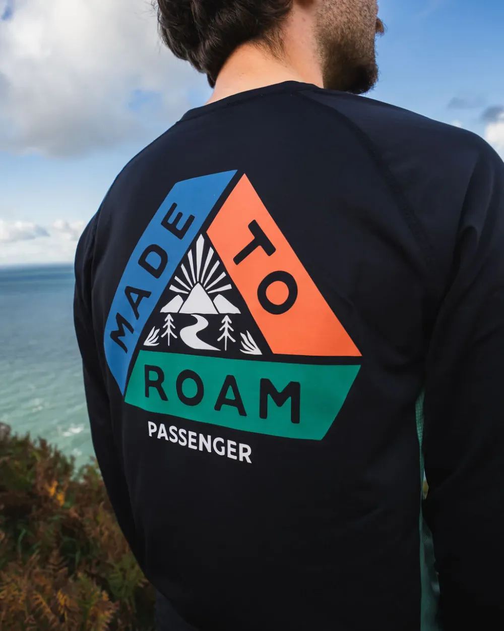 Passenger T-Shirts & Tank Tops|Activewear>Range Recycled Active LS T-shirt Black