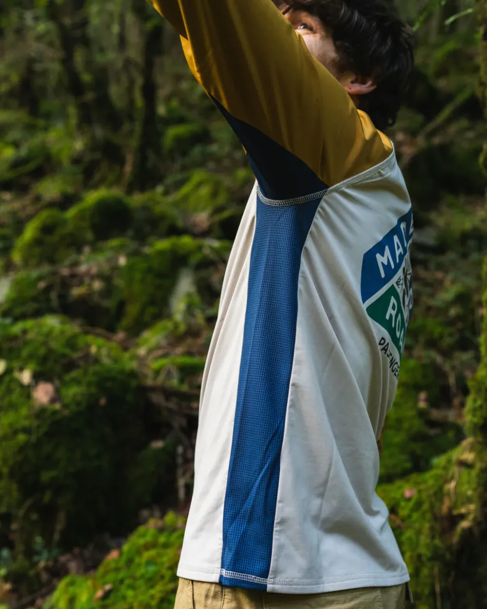 Passenger T-Shirts & Tank Tops|Activewear>Range Recycled Active LS T-shirt Dusty Ochre/ Vintage White