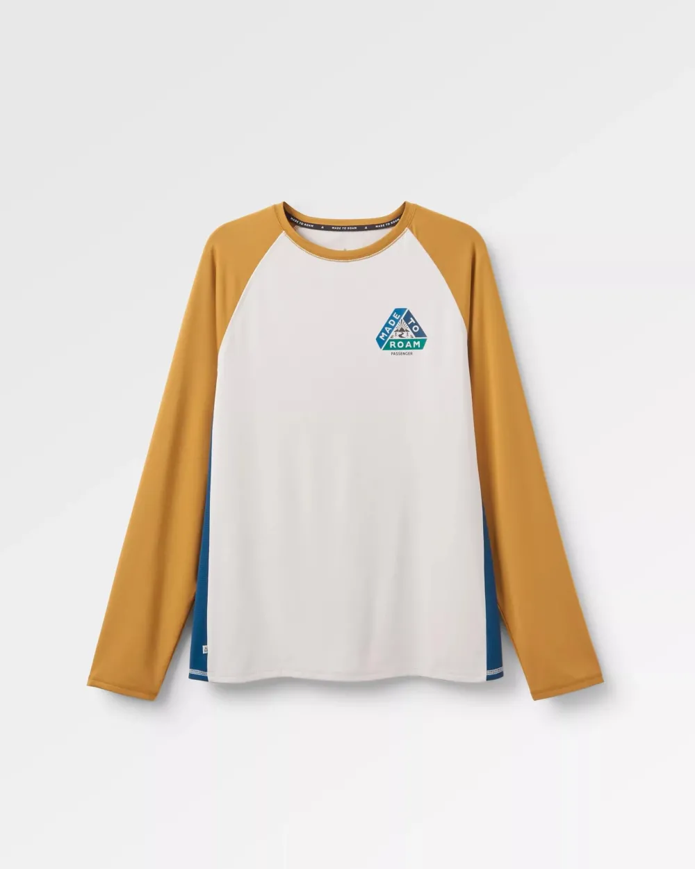 Passenger T-Shirts & Tank Tops|Activewear>Range Recycled Active LS T-shirt Dusty Ochre/ Vintage White