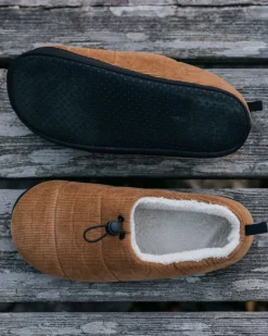 Floris van Bommel Accessories|Men's Outlet>Recharge Corduroy Hut Slipper Coconut