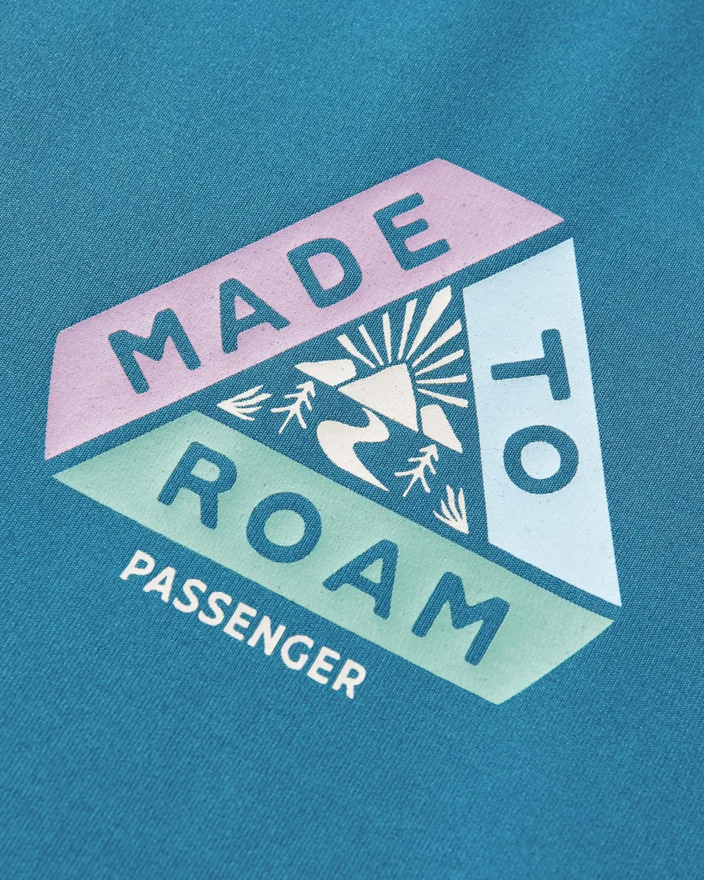 Passenger Tops & T-Shirts|Activewear>River Recycled Active LS T-Shirt Dusty Ochre/ Corsair Blue