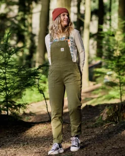 Passenger Dungarees & Pants|Women's Outlet>Roamist Organic Cotton Dungarees Khaki
