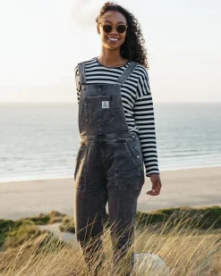 Passenger Dungarees & Pants|Women's Outlet>Roamist Organic Cotton Dungarees Washed Black Denim