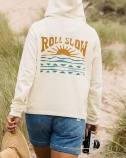 Passenger Hoodies & Sweatshirts|Women's Outlet>Rolling Slow Recycled Cotton Hoodie Pale Yellow
