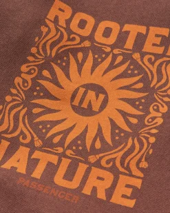 Passenger Hoodies & Sweatshirts>Rooted In Nature Hoodie Chestnut
