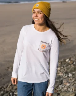 Passenger Tops & T-Shirts|Women's Outlet>Rooted In Nature Ls T-Shirt White