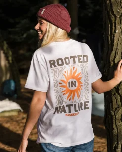 Passenger Tops & T-Shirts|Women's Outlet>Rooted In Nature Recycled Cotton T-Shirt White