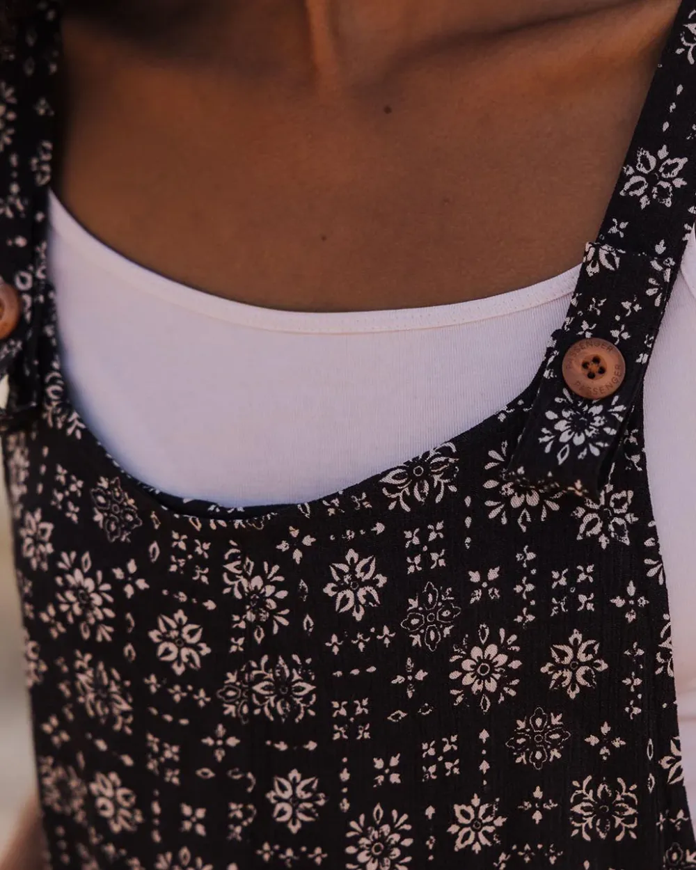 Passenger Shorts|Jumpsuits & Playsuits>Safron Playsuit Simple Tile Faded Black