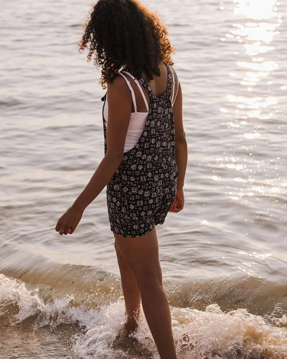 Passenger Shorts|Jumpsuits & Playsuits>Safron Playsuit Simple Tile Faded Black